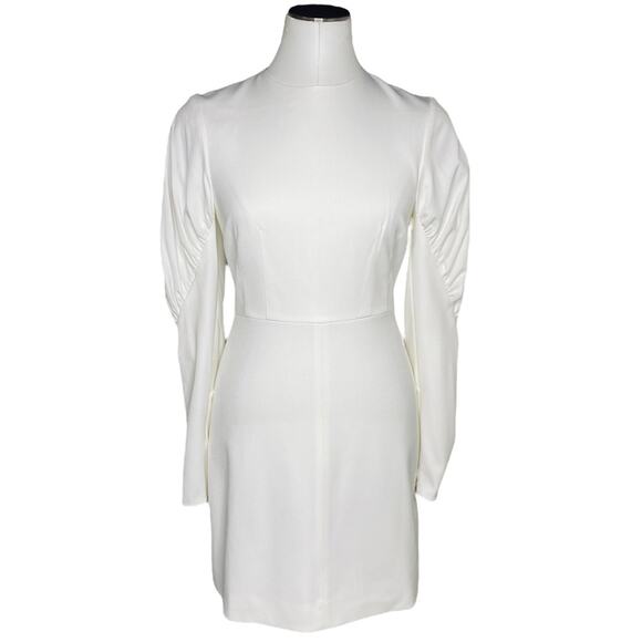 TIBI Florence Gathered Twill Mini Dress - Picture 2 of 16